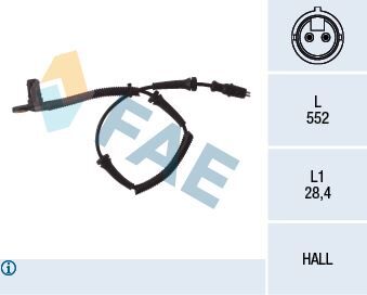 TEKERLEK HIZ SENSÖRÜ MASTER II 1.9-2.2-2.5 DCİ ÖN