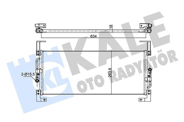 KLİMA KONDENSERİ CHRYSLER NEON AL-AL 695X280X18