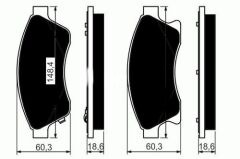 ÖN BALATA 15 INC ASTRA J 1.3 CDTI-1.4-1.4 TURBO-1.6 1.7 CDTİ 2.0CDTİ 10 AVEO 11 CRUZE 11