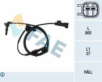 ABS TEKERLEK HIZ DEVİR SENSÖRÜ ÖN SAĞ-SOL ASTRA J-CRUZE 1.4-1.4 T-1.6-1.6 T 09