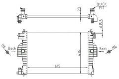 RADYATÖR 308 1.6 07 / CİTROEN DS4 1.6 11 615 416 23