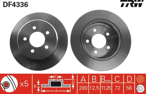 FREN DİSKİ ARKA AKS CHRYSLER GRAND VOYAGER III VAN GS RAM VAN VAN RG VOYAGER - GRAND VOYAGER III GS NS VOYAGER - GRAND VOYAGER IV RG VOYAGER III VAN GS VOYAGER IV RG RS VOYAGER IV VAN S