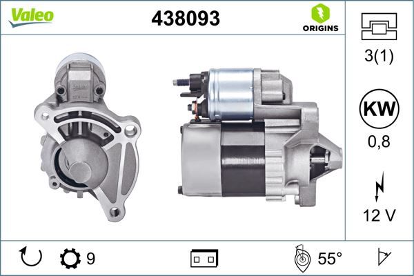 MARŞ MOTORU 12V 0.8kw 9 DİŞ P106-P206-P207-P306-P307-BIPPER-PARTNER-BERLINGO-C2-C3-C4-NEMO-SAXO- XSARA 1.0-1.1-1.4-1.6 8V-16V