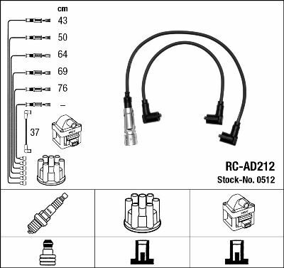 RC-AD212 ATEŞLEME KABLOSU