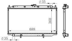RADYATOR BRAZİNG MT 360X698X26 PRİMERA P11 96- 62927