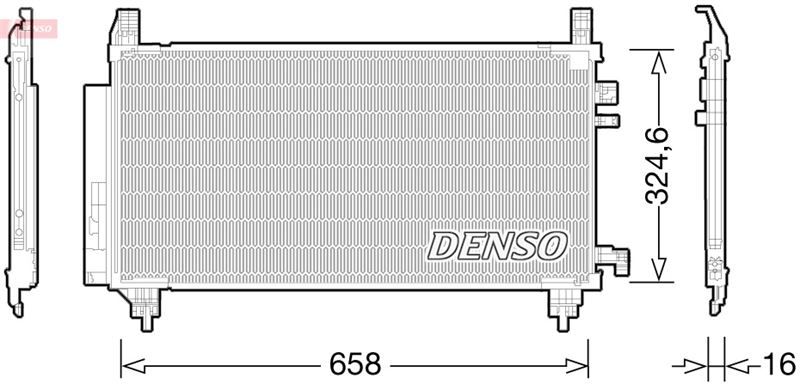 CONDENSER. AİR CONDİTİONİNG TOYOTA VIOS / YARIS 07-13