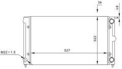 RADYATOR MECHANİCAL MT 527 322 34 651511
