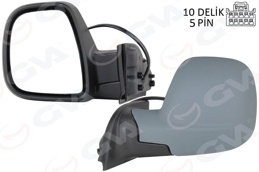 DIŞ DİKİZ AYNASI FIAT YENİ DOBLO COMBİ- CARG0 ELEKTRİKLİ ASTARLI REZİSTANSLI SOL 23-
