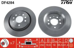 x ARKA FREN AYNASI VECTRA C GTS 4.02 SIGNUM 03 SAAB 9.3 02 292x199.9x7DLxHAVALI
