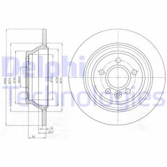 ARKA FREN DISK AYNASI VOLVO V70 III 07 D4 13 S80 II 2.0 3.2 /2.0TDI 08 XC70 06