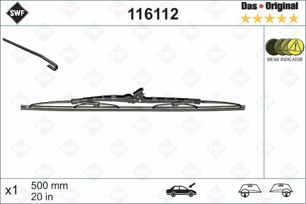 SİLECEK SWF 50cm x1 XSARA-JUMPY-MONDEO-P 306 PRIMERA ALMERA CARISMA ACCENT