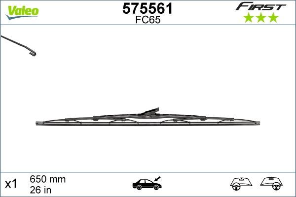 SİLECEK SÜPÜRGESİ 65cm x1 NORMAL TİP FİRST ÜNİVERSAL