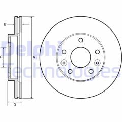 ON FREN DISKI DACIA DUSTER I 10 18 DUSTER II 18 RENAULT MEGANE IV 15 DIŞ ÇAP: 269MM DISKI KALINLIĞI: 22.5MM 5 DELİK HAVALANDIRMALI