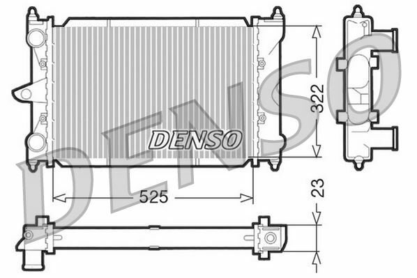 RADİATOR. ENGİNE COOLİNG VW POLO 86C. 80 81-94