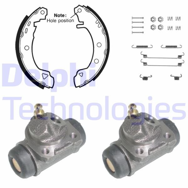 FREN PABUÇ KİTİ ARKA CITROEN AX / RENAULT 19 05/91 08/97