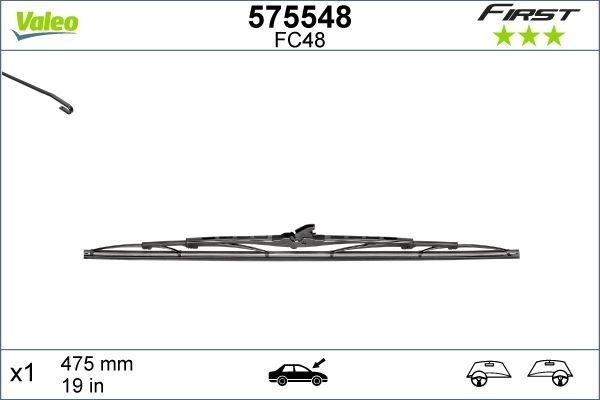 SİLECEK SÜPÜRGESİ 48cm x1 NORMAL TİP FİRST ÜNİVERSAL