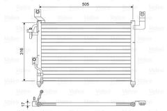 KLİMA RADYATORU KONDENSERİ FORD RANGER 98 06 2.5 TD 525X292X16 OTO.-MEK.