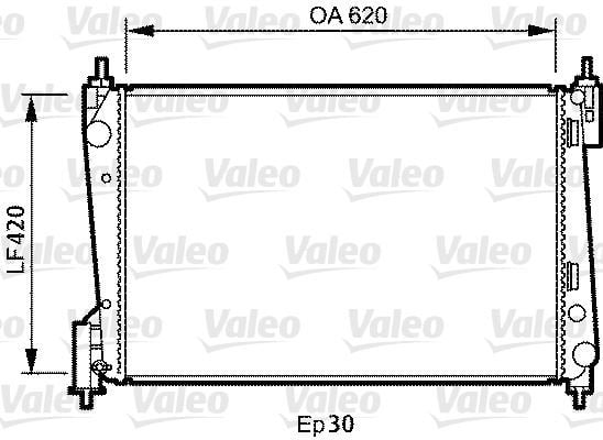 RADYATÖR GRANDE PUNTO 05 LINEA 07 1.3MTJ MEK AC KLİMASIZ 620x395x27