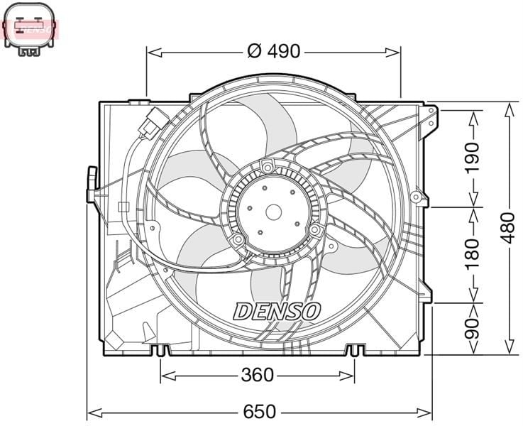 FAN. RADİATOR BMW 1 E81. E87 03-12