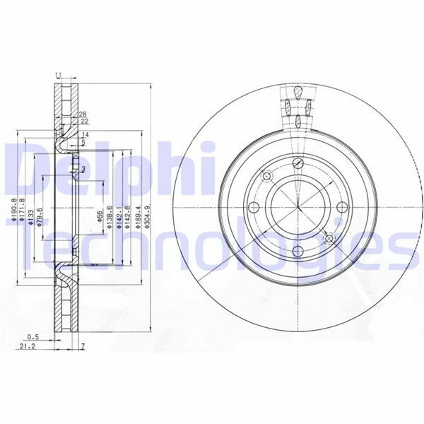 FREN DİSKİ ÇİFTLİ PAKET . DELİKLİ ÖN PEUGEOT 406 1997