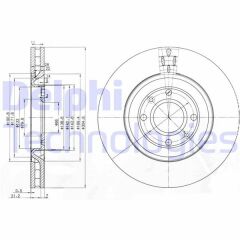 FREN DİSKİ ÇİFTLİ PAKET . DELİKLİ ÖN PEUGEOT 406 1997