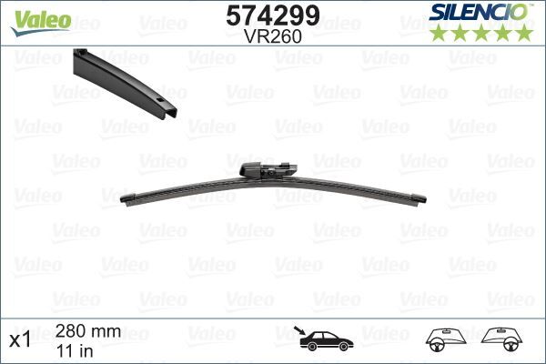 SİLECEK SÜPÜRGESİ ARKA 28mm VW GOLF VI-POLO 10
