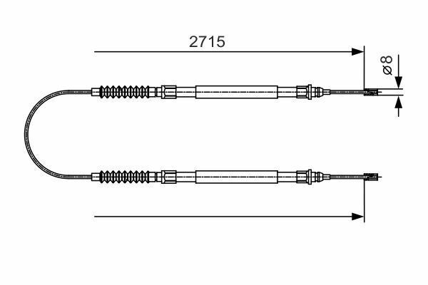 EL FREN TELİ ARKA BOXER-JUMPER-DUCATO Kampana Fren FREN TELİ. 2715 MM