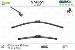 SİLECEK 650/480cm x2 FLATBLADE-MUZ TİPİ VM451 FORD MONDEO IV 07 VOLVO C70 06