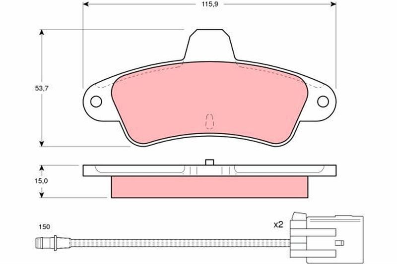 ARKA BALATA FİŞLİ MONDEO GHIA 93-01