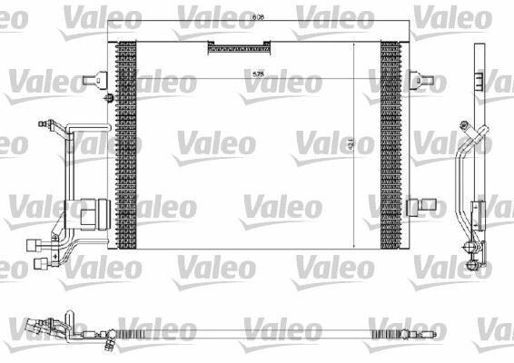 x KLİMA KONDENSERİ PASSAT 96-00 A4 95-00 610x420x19