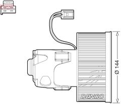 CABİN BLOWER BMW 5 F10. F11 10-16