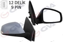 DIŞ DİKİZ AYNASI SAĞ FLUENCE 10 ELEKTRİKLİ ISITMALI SİNYALLİ ASTARLI KONVEKS VM-6141EHPR