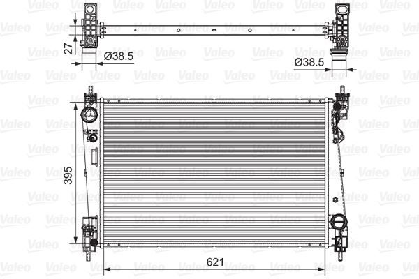 RADYATÖR DOBLO 1.4-1.3 DMTJ 10 COMBO 1.3 CDTİ 12 MEKANİK AC /- 620x400x16