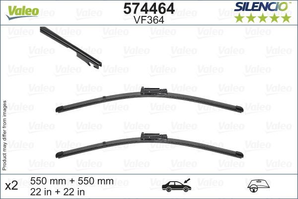 SİLECEK 55 55cm x2 FLATBLADE-MUZ TİPİ VM364 XTRM AUDI A6 04-11
