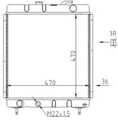 RADYATOR MECHANİCAL MT 470 470 36 J9 63562
