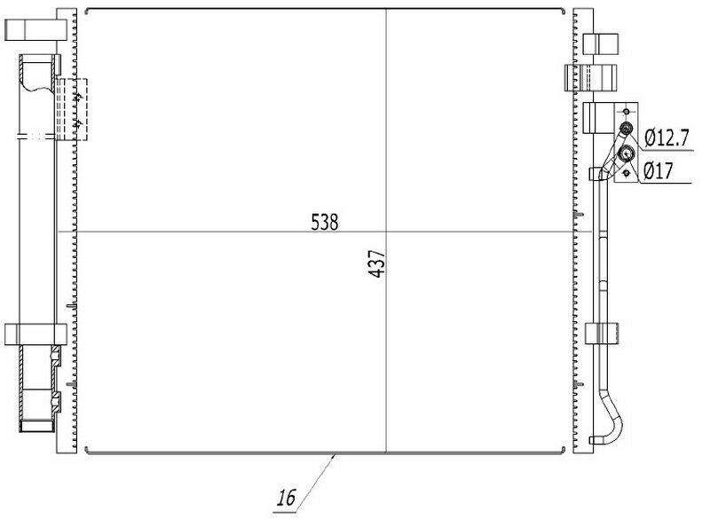 KLİMA BRAZİNG CONDENSER A/M SORENTO 2.0 CRDİ 2010 940272