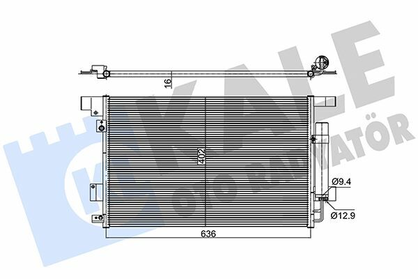 KLİMA KONDENSERİ P4007-P4008-C4 AİRCROSS-C CROSSER AL/AL 637x429x16