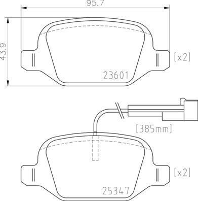 ARKA BALATA FIAT 500 1.4 ABARTH 08/08 FIAT 500C - 1.4 ABARTH 09/09 0.9 2013