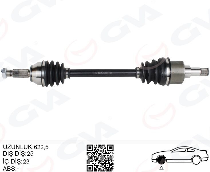 ÖN AKS KOMPLE SOL FORD FIESTA / FUSION 1.4TDCI / 1.6TDCI 02 11