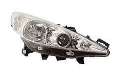 SAĞ FAR HAREKETLİ MERCEKLİ PEUGEOT P207 07 15 BEYAZ HALOJEN H1.H7.W5W