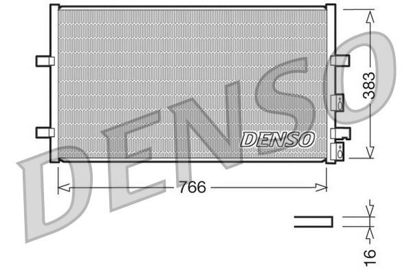 KLİMA RADYATORU KONDENSERİ FORD TRANSİT V348 2.2TDCI-2.3İ-2.4 TDCI-3.2TDCI V347 06 14 725X389X16