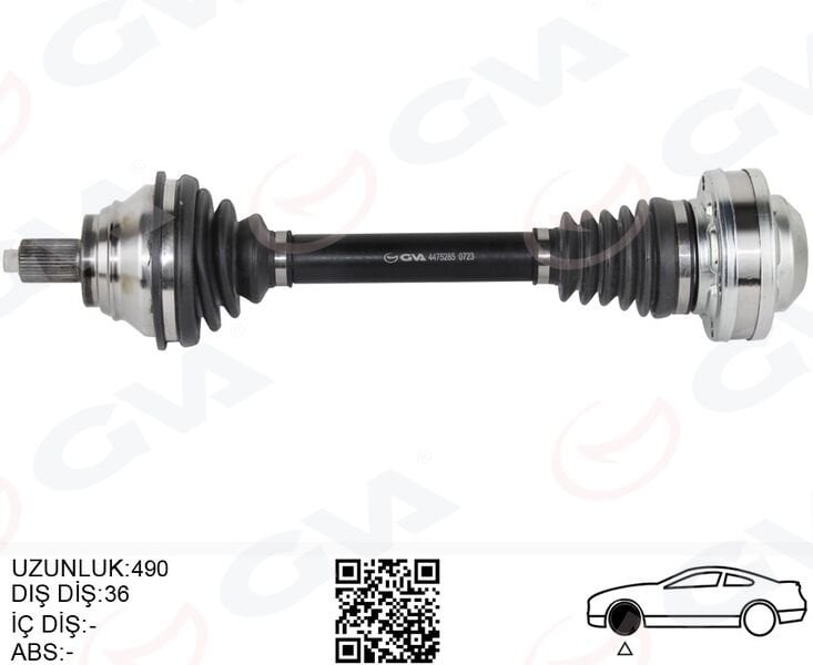 KOMPLE AKS ÖN SOL GOLF5-JETTA-CADDY-PASSAT 1.9 TDİ-2.0 TDİ 04- BKP-BKD-BLS-BKC-BXE 1.9 TDİ-2.0 TDİ