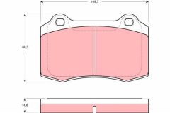 ARKA BALATA P208 12 16GTİ 13 DS3 10 VOLVO S60 I R 2.5T 03-10 V70 II 03-10 S-YTPE XJ 02-09