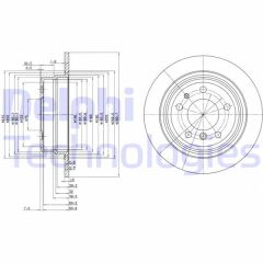 FREN DİSKİ ÇİFTLİ PAKET . DELİKSİZ ARKA BMW 730 08/1987 08/1994