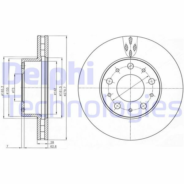 ÖN FREN DİSKİ BOXER III JUMPER III DUCATO III 06 15 JANT KUCUK 280x28x5DL HAVALI
