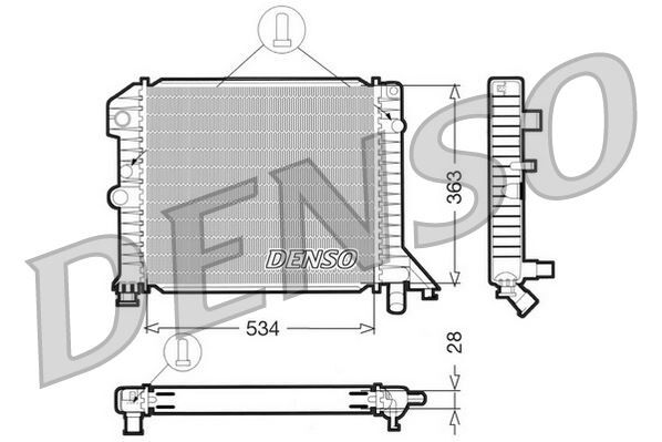 RADİATOR. ENGİNE COOLİNG VOLVO 440 88-96