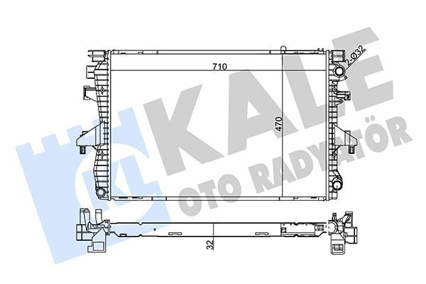 RADYATÖR VW TRANSPORTER T5 AL/PL/BRZ 710x470x32