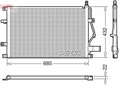 CONDENSER. AİR CONDİTİONİNG VOLVO S60 I 00-10