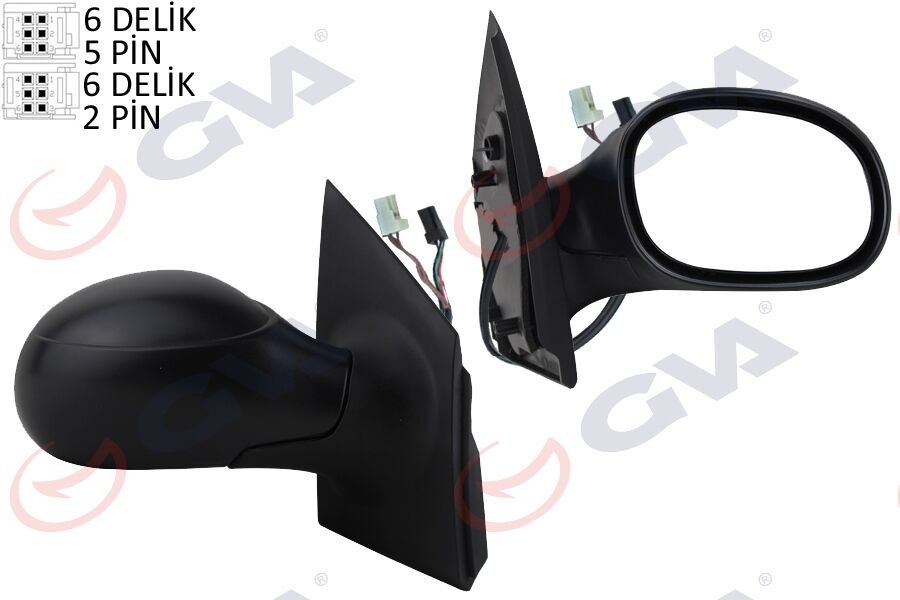 DIŞ DİKİZ AYNASI SAĞ C2 03 ELEKTRİKLİ ISITMALI SENSÖRLÜ KONVEKS VM-502EHSR