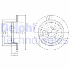 FREN DİSKİ ÇİFTLİ PAKET - BOYALI. DELİKLİ ARKA LAND ROVER RANGE ROVER. RANGE ROVER SPORT 02/2002 07/2013